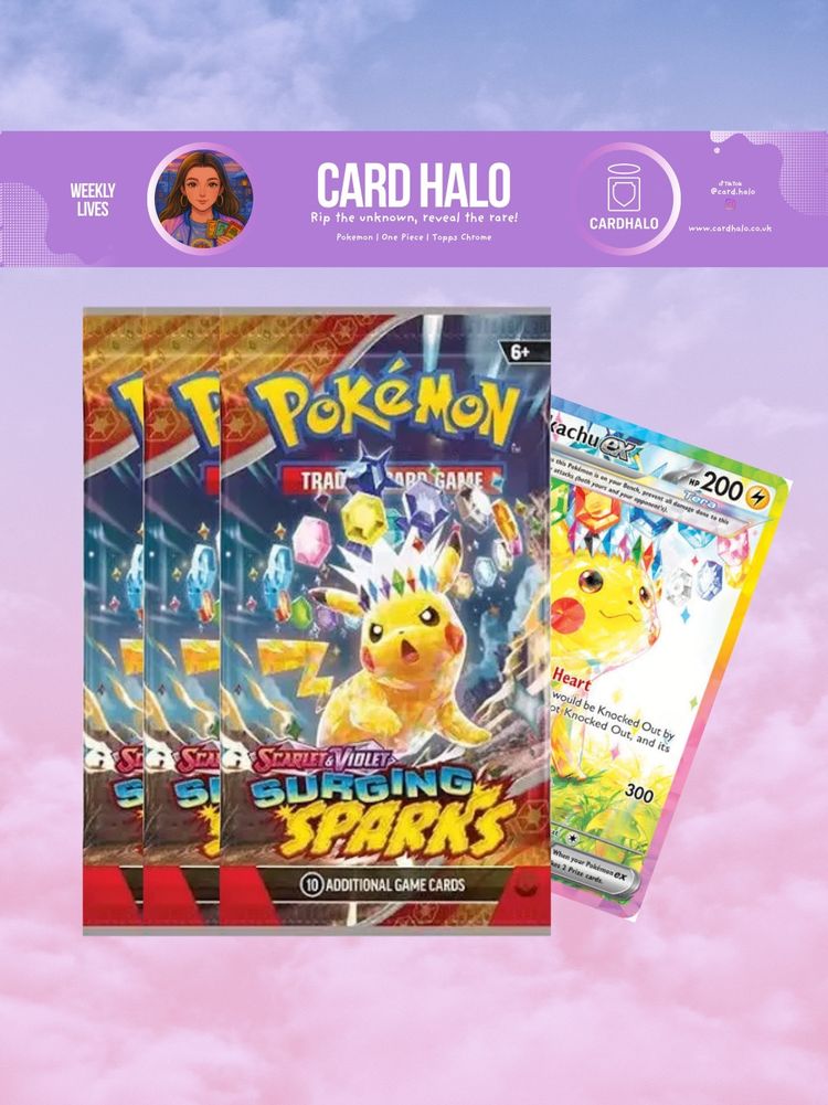 X3 Pokemon Surging Sparks Booster Packs